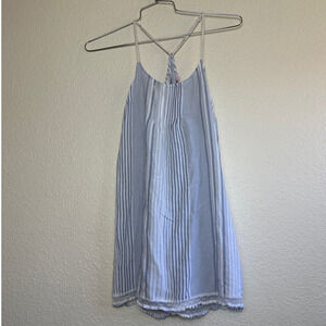 Victoria’s Secret Blue White Striped Sleep Dress Size Small Lightweight